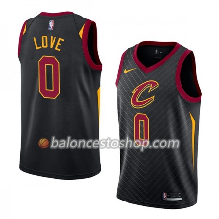 Camiseta Hombre NBA Cleveland Cavaliers Kevin Love 0 Nike 2017-18 Negro Swingman